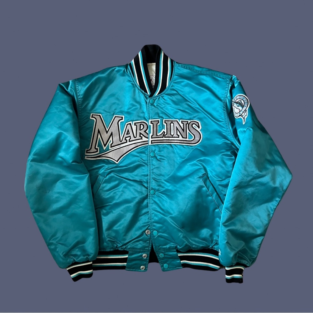 Florida Marlins Vintage Stayer Jacket Size Large